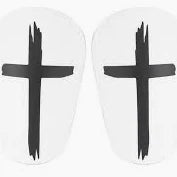 Mini Football Shin Guards Cross